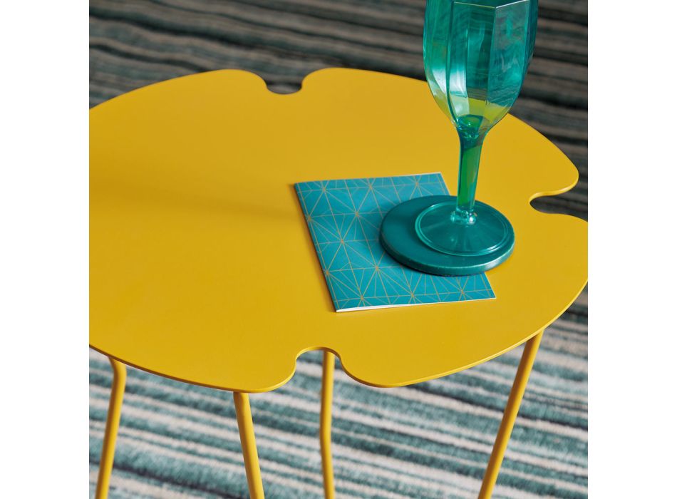 Tavolinë kafeje në natyrë me ngjyra metalike me dizajn modern Viadurini