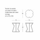 Tavolinë kafeje në natyrë me ngjyra metalike me ngjyra të dizajnit modern - Kathrin Viadurini