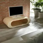 Tavolinë kafeje / stendë TV në gur fosil të bardhë agat - Davis Viadurini