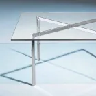 Tavolinë kafeje e qelqit të zbutur, e prodhuar në Itali - Madrid Viadurini