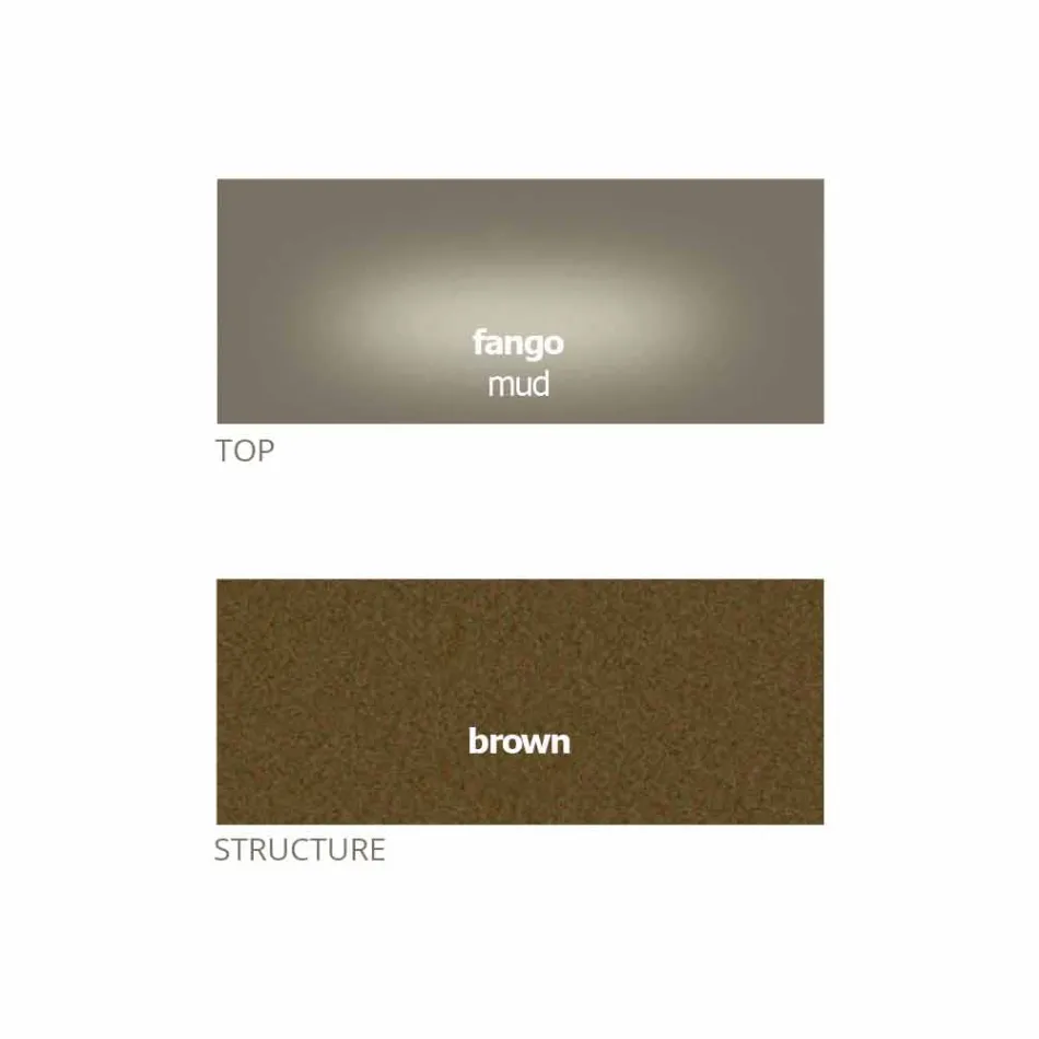 Tavolinë kafeje e rrumbullakët me majë kristali të prodhuar në Itali - Indio Viadurini