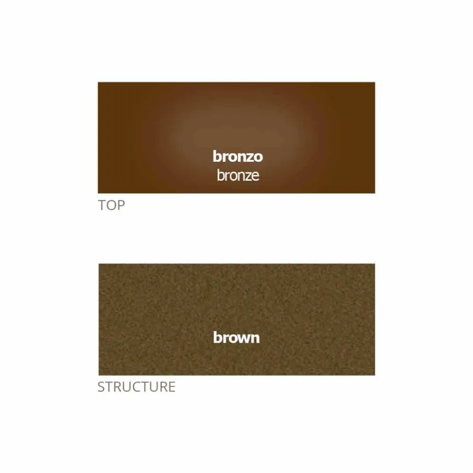 Tavolinë kafeje e rrumbullakët me majë kristali të prodhuar në Itali - Indio Viadurini