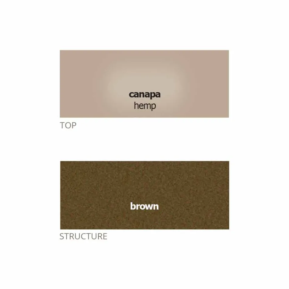 Tavolinë kafeje e rrumbullakët me majë kristali të prodhuar në Itali - Indio Viadurini