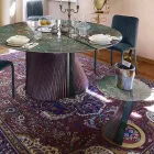 Tavolinë kafeje me Rrumbullakët në Prodhime Gresi dhe Hiri Prodhuar në Itali - Bering Viadurini