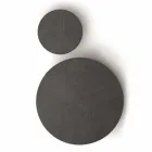 Tavolinë kafeje e rrumbullakët në MDF me strukturë metalike prodhuar në Itali - Aloe Viadurini