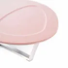 Tabela moderne e formuar e sallonit në Mdf dhe Chrome Metal - Pimpa Viadurini