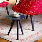 Tavolinë kafeje e rrumbullakët në dru të lakuar me gri të zezë prodhuar në Itali - Stuttgart Viadurini