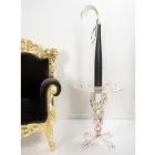 Tavolinë kafeje pleksiglas e rrumbullakët transparente dhe sipërme me ngjyrë - fosfor Viadurini