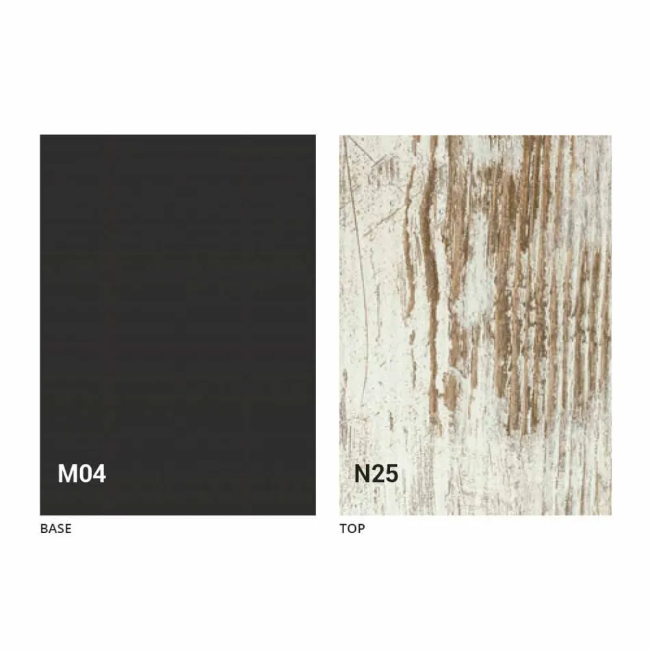 Tavolinë kafeje e transformueshme në dru dhe çelik prodhuar në Itali - Demetro Viadurini