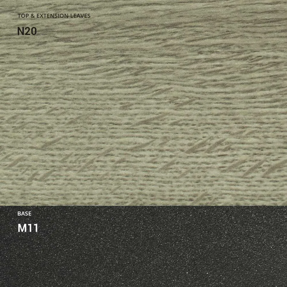 Tavolinë kafeje e transformueshme prej druri dhe metali, Prodhuar në Itali - Sanrocco Viadurini