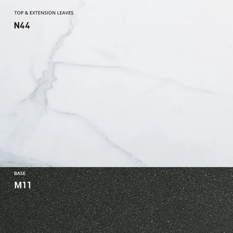 Tavolinë kafeje e transformueshme prej druri dhe metali, Prodhuar në Itali - Sanrocco Viadurini