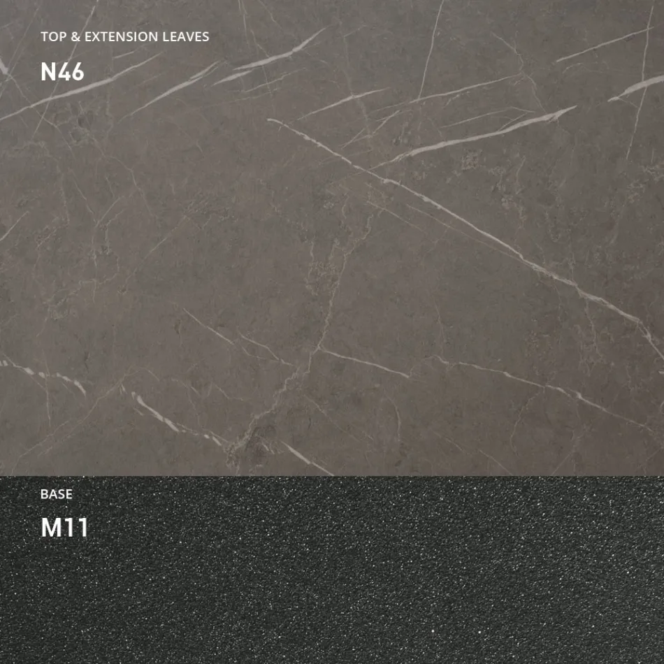 Tavolinë kafeje e transformueshme prej druri dhe metali, Prodhuar në Itali - Sanrocco Viadurini