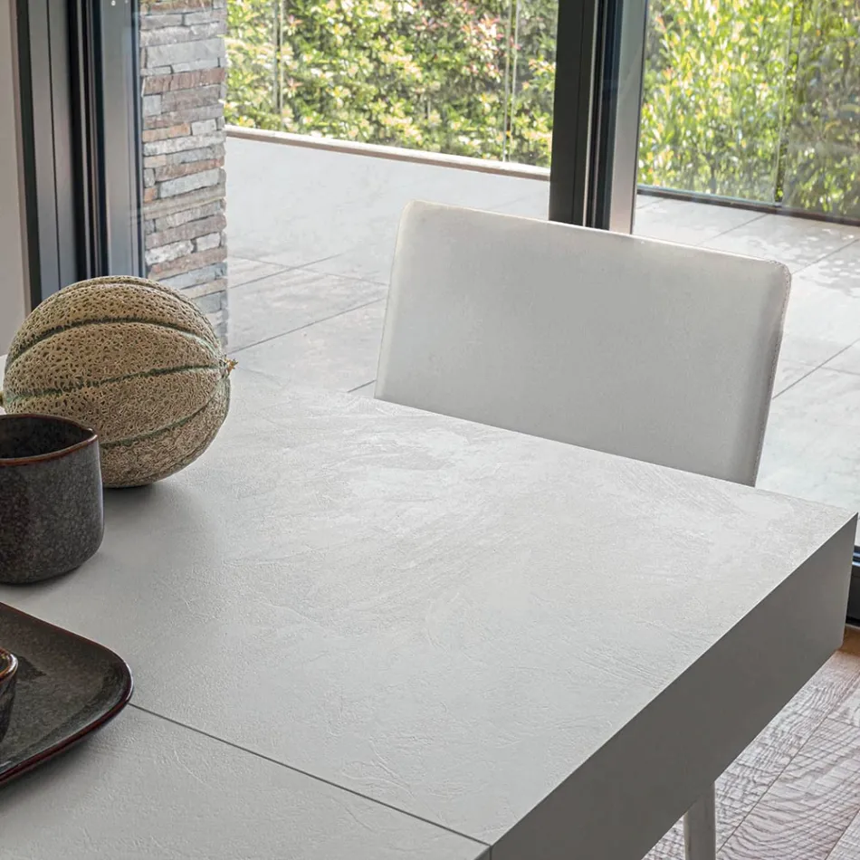 Tavolinë kafeje e transformueshme prej druri dhe metali, Prodhuar në Itali - Sanrocco Viadurini