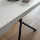 Tavolinë kafeje e transformueshme prej druri dhe metali, Prodhuar në Itali - Sanrocco Viadurini