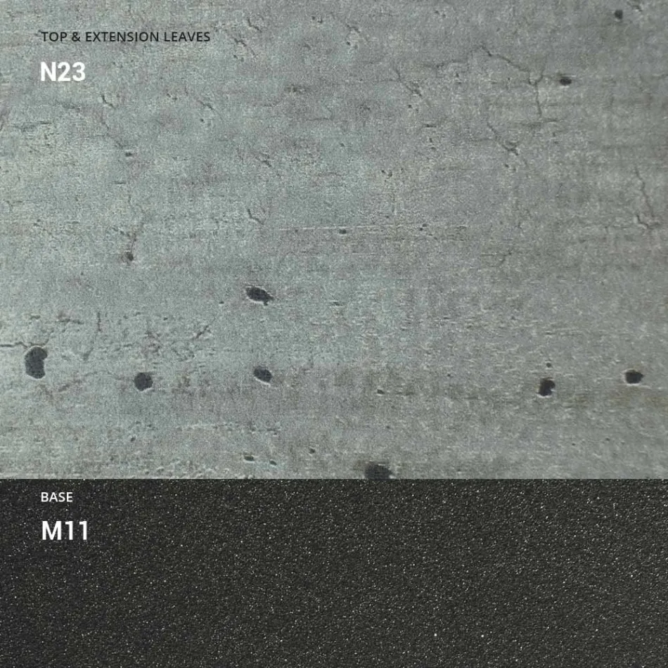 Tavolinë kafeje e transformueshme prej druri dhe metali, Prodhuar në Itali - Sanrocco Viadurini