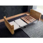 Tavolinë kafeje e transformueshme në dru të ngurtë prodhuar në Itali - Trabucco Viadurini