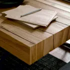 Tavolinë kafeje e transformueshme në dru të ngurtë prodhuar në Itali - Trabucco Viadurini