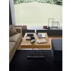 Tavolinë kafeje e transformueshme në dru të ngurtë prodhuar në Itali - Trabucco Viadurini