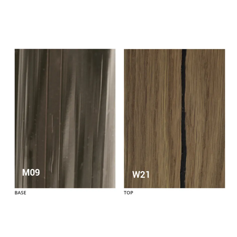 Transformimi i tryezës së kafesë në dru të ngurtë prodhuar në Itali - Trabucco Viadurini