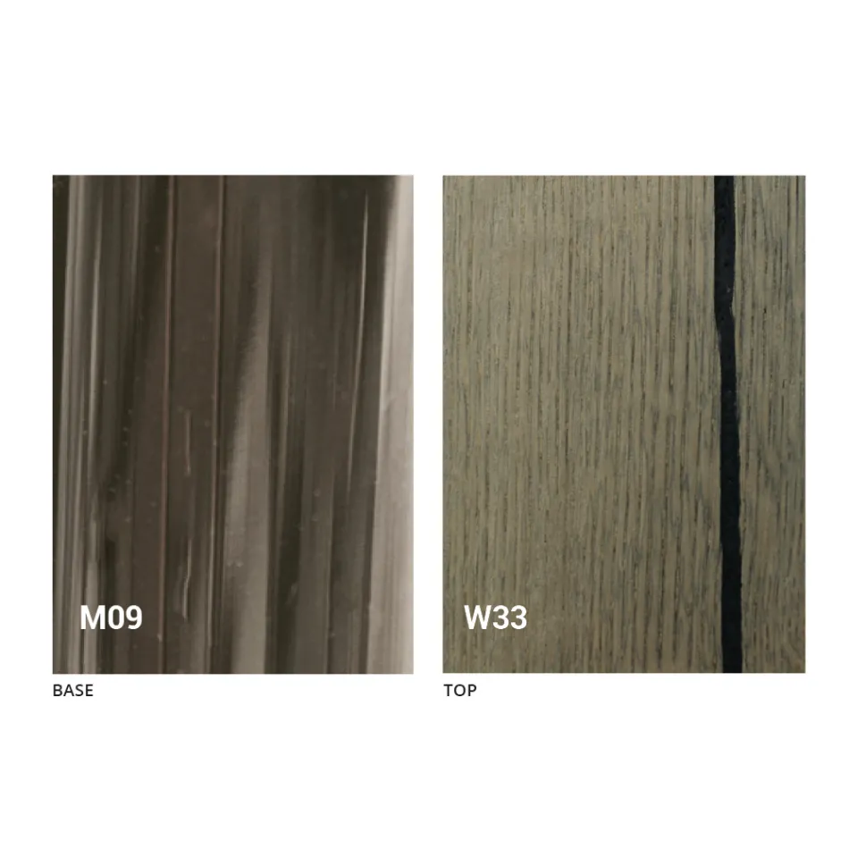 Transformimi i tryezës së kafesë në dru të ngurtë prodhuar në Itali - Trabucco Viadurini