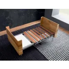 Tavolinë kafeje e transformueshme në dru të ngurtë prodhuar në Itali - Trabucco Viadurini