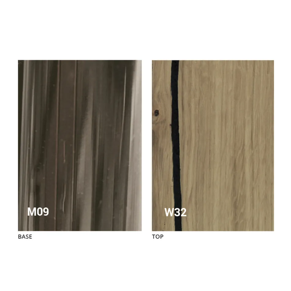 Transformimi i tryezës së kafesë në dru të ngurtë prodhuar në Itali - Trabucco Viadurini