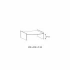 Tavolinë kafeje qelqi ekstra-e pastër me bevel Made in Italy - Imperative Viadurini