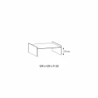 Tavolinë kafeje qelqi ekstra-e pastër me bevel Made in Italy - Imperative Viadurini