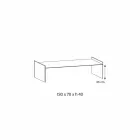 Tavolinë kafeje qelqi ekstra-e pastër me bevel Made in Italy - Imperative Viadurini