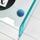 Tavolinë kafeje qelqi ekstra-e pastër me bevel Made in Italy - Imperative Viadurini