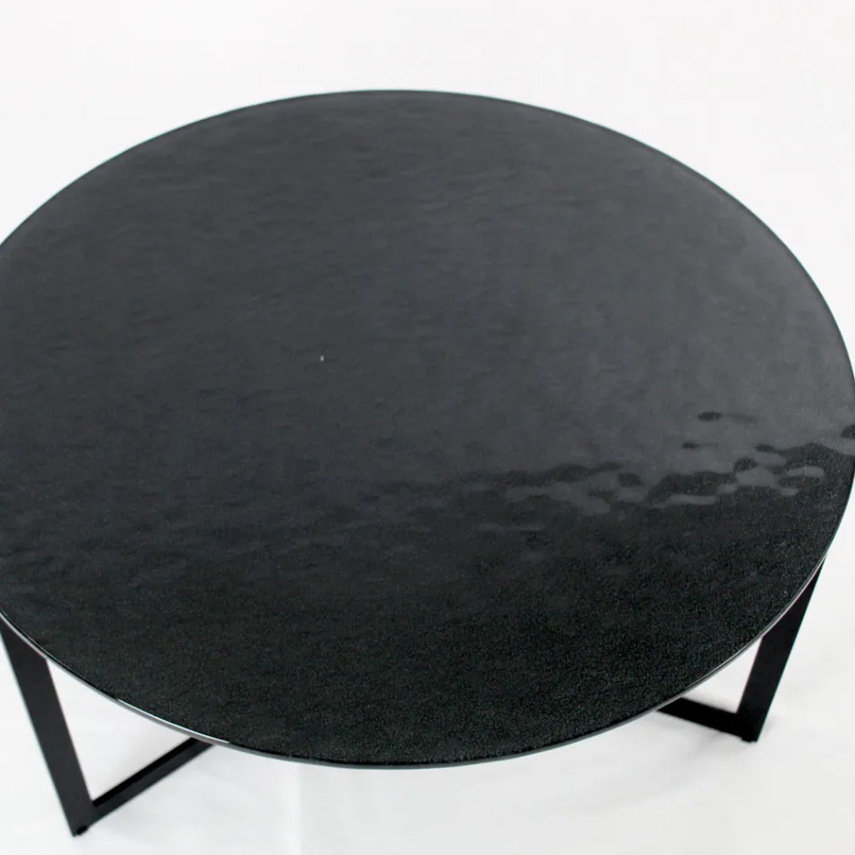 Tavolinë Kafe në Çelik dhe Xham Prodhuar në Itali - Aspira Viadurini