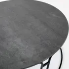 Tavolinë kafeje e rrumbullakët dhe bazë e prodhuar në Itali - Tullia Viadurini