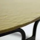 Tavolinë kafeje me majë xhami dhe bazë të rrumbullakët Prodhuar në Itali - Tullia Viadurini