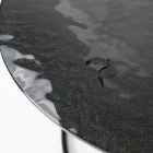 Tavolinë kafeje me majë xhami dhe bazë të rrumbullakët Prodhuar në Itali - Tullia Viadurini