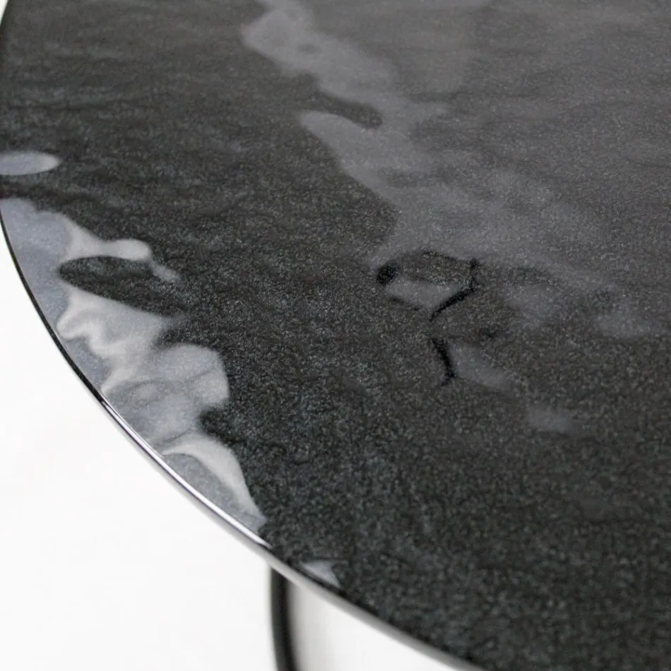 Tavolinë kafeje me majë xhami dhe bazë të rrumbullakët Prodhuar në Itali - Tullia Viadurini