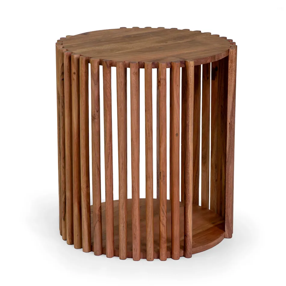 Tavolinë Kafeje prej druri Akacie - Vorbull Viadurini