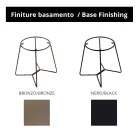 Tavolinë e rrumbullakët kafeje me majë xhami Made in Italy - Paini Viadurini