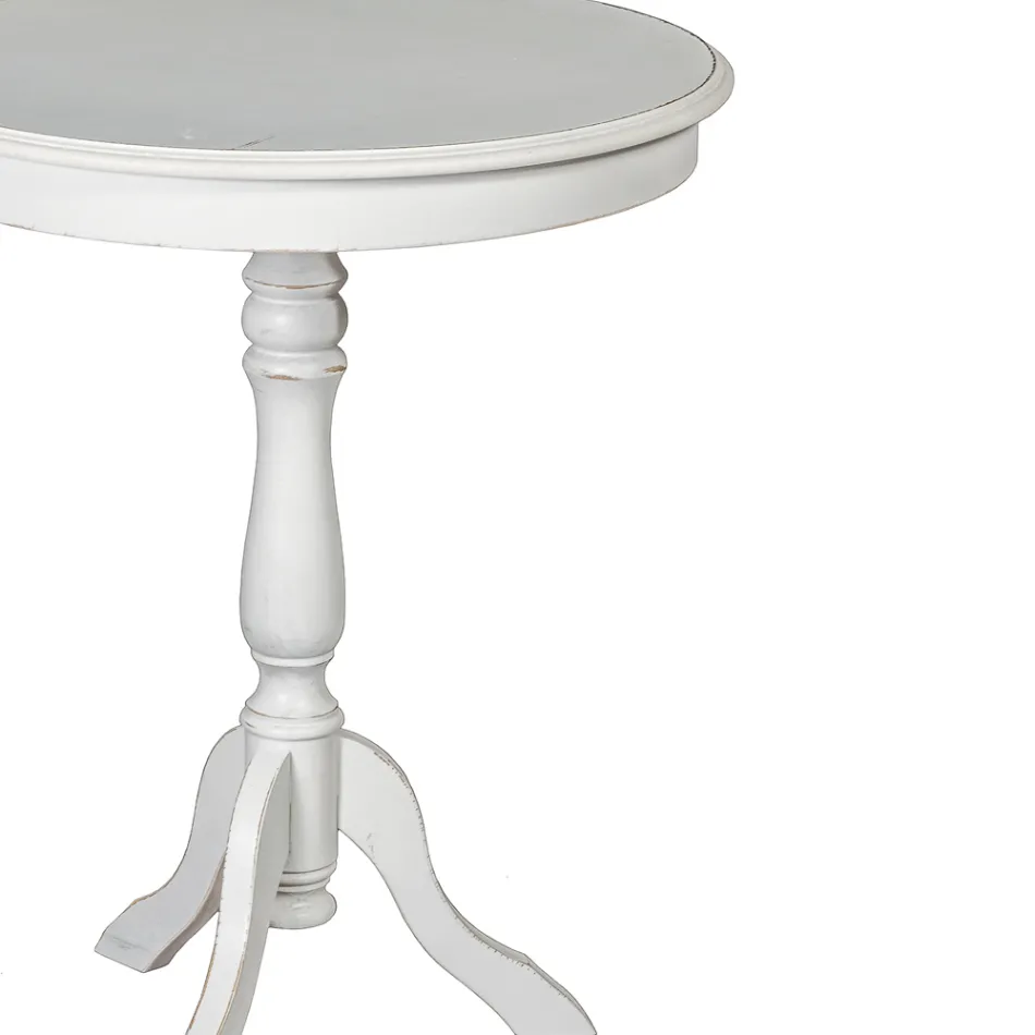 Tavolinë kafeje e rrumbullakët e dhomës së ndenjes me dekorime të ndryshme Prodhuar në Itali - Eracle Viadurini