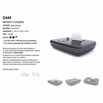 Dizajnoni tryezën e kafesë në Adamantx® DAM Made in Italy
