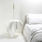 Tabela bashkëkohore e modelit të bardhë pleksiglas Otto, e bërë në Itali Viadurini