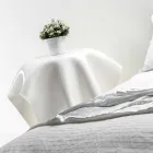 Tabela bashkëkohore e modelit të bardhë pleksiglas Otto, e bërë në Itali Viadurini