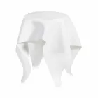 Tabela bashkëkohore e modelit të bardhë pleksiglas Otto, e bërë në Itali Viadurini