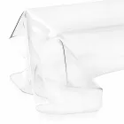 Tabela e kafesë pleksiglase me një model bashkëkohor transparent, të shtruar në Azi Viadurini