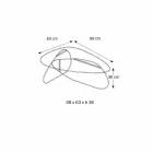 Dizajnimi i Tavolinës së Kafe në Qelq transparent, të tymosur dhe të hedhur në Itali - Tac Tac Viadurini