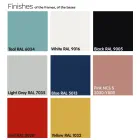 Tavolinë e rrumbullakët e kafesë në natyrë në HPL me bazë metalike Prodhuar në Itali - Makino Viadurini