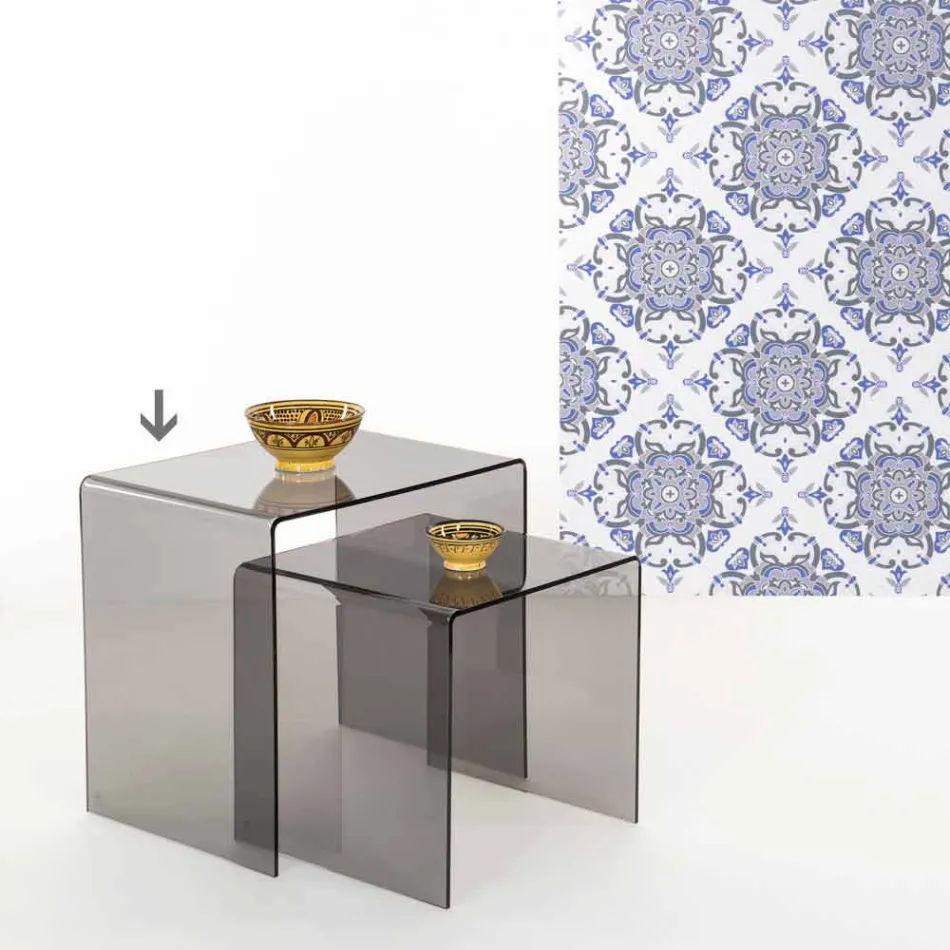 Tabela kafeje bashkëkohore e butë 50x50cm Terry Big, e bërë në Itali Viadurini