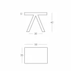 Slide Toy tryezë kafeti gjeometrike me ngjyra shtëpie e prodhuar në Itali Viadurini