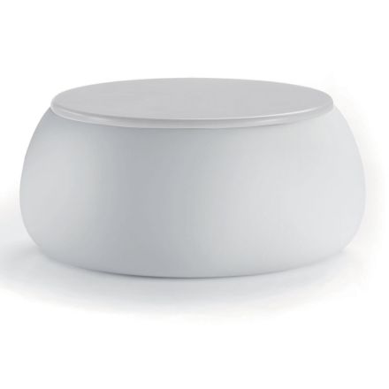 Tavolinë kafeje kopshti me majë të rrumbullakët në polietileni Prodhuar në Itali - Tibaldo Viadurini