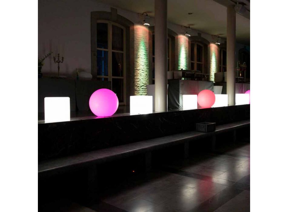 Tavolinë kafeje e ndriçuar me ngjyra e dizajnit modern me zgjedhjen e lidhjes - Dadostar Viadurini