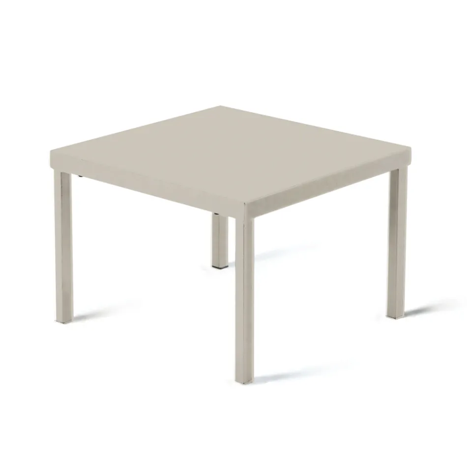 Tavolinë kafeje kopshti e grumbullueshme në çelik të galvanizuar Prodhuar në Itali - Aberdeen Viadurini